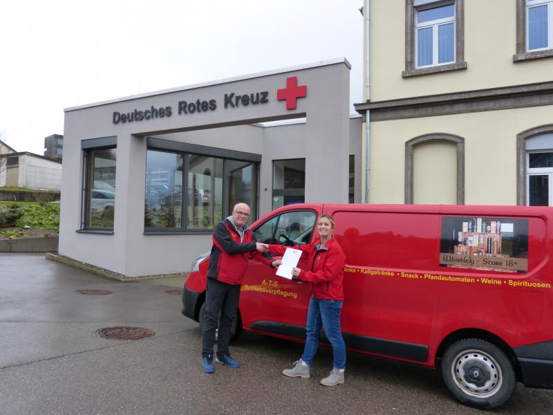 Spendenübergabe an das Deutsche Rote Kreuz