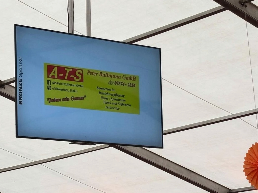 A-T-S als Sponsor bei einem Fest