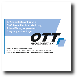 Link Logo zur Website von Fa. Ott Blechbearbeitung
